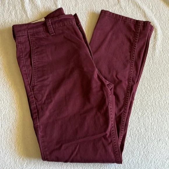 Levi Strauss & Co. maroon jeans  W29 x L30 as shown on tag - Picture 4 of 6